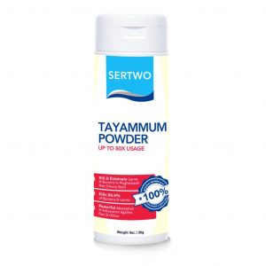 a bottle Sertwo Tayammum 30g